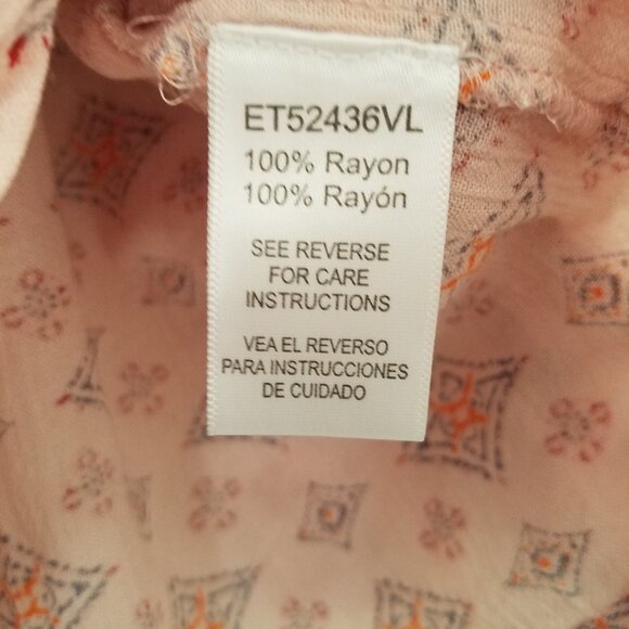 Molly Green Boho Peasant On Off Shoulder Rayon Blouse Small - Picture 8 of 9